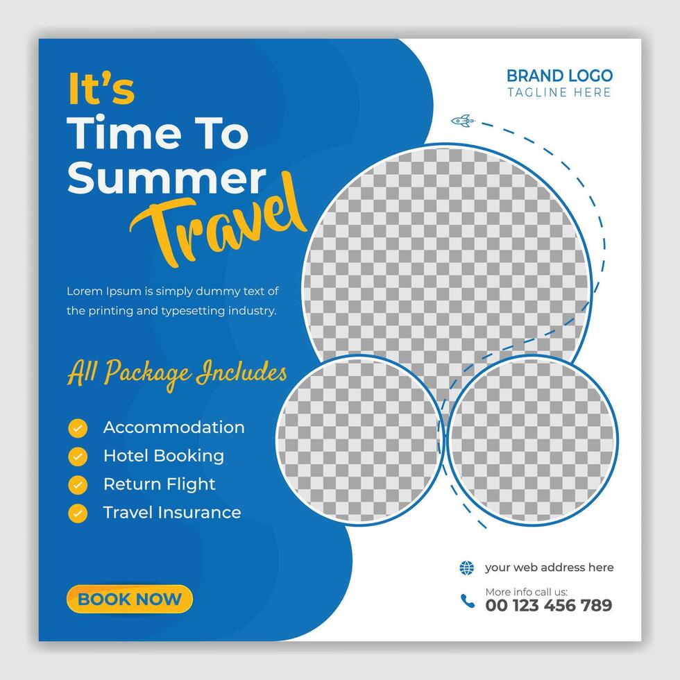 Social Media Post Design Template vector