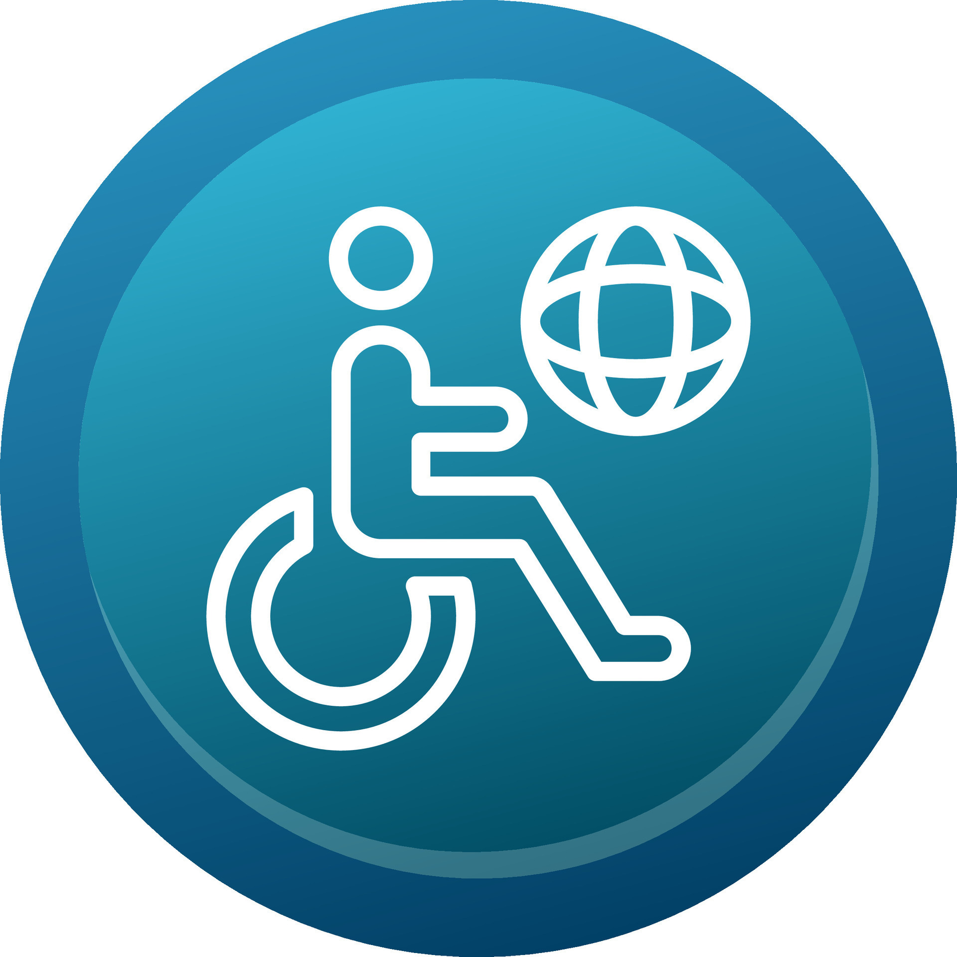 accesibilidad línea botón 50086620 Vector en Vecteezy