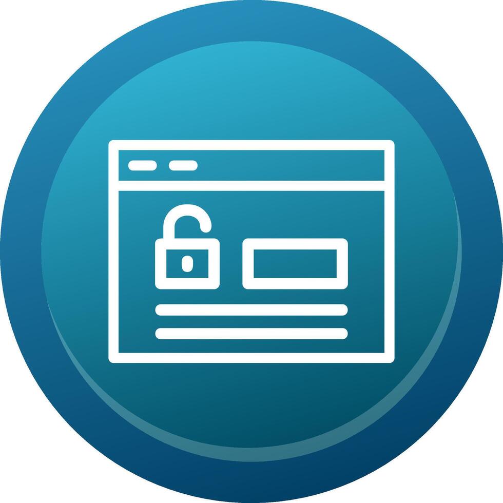 Login Line Button vector