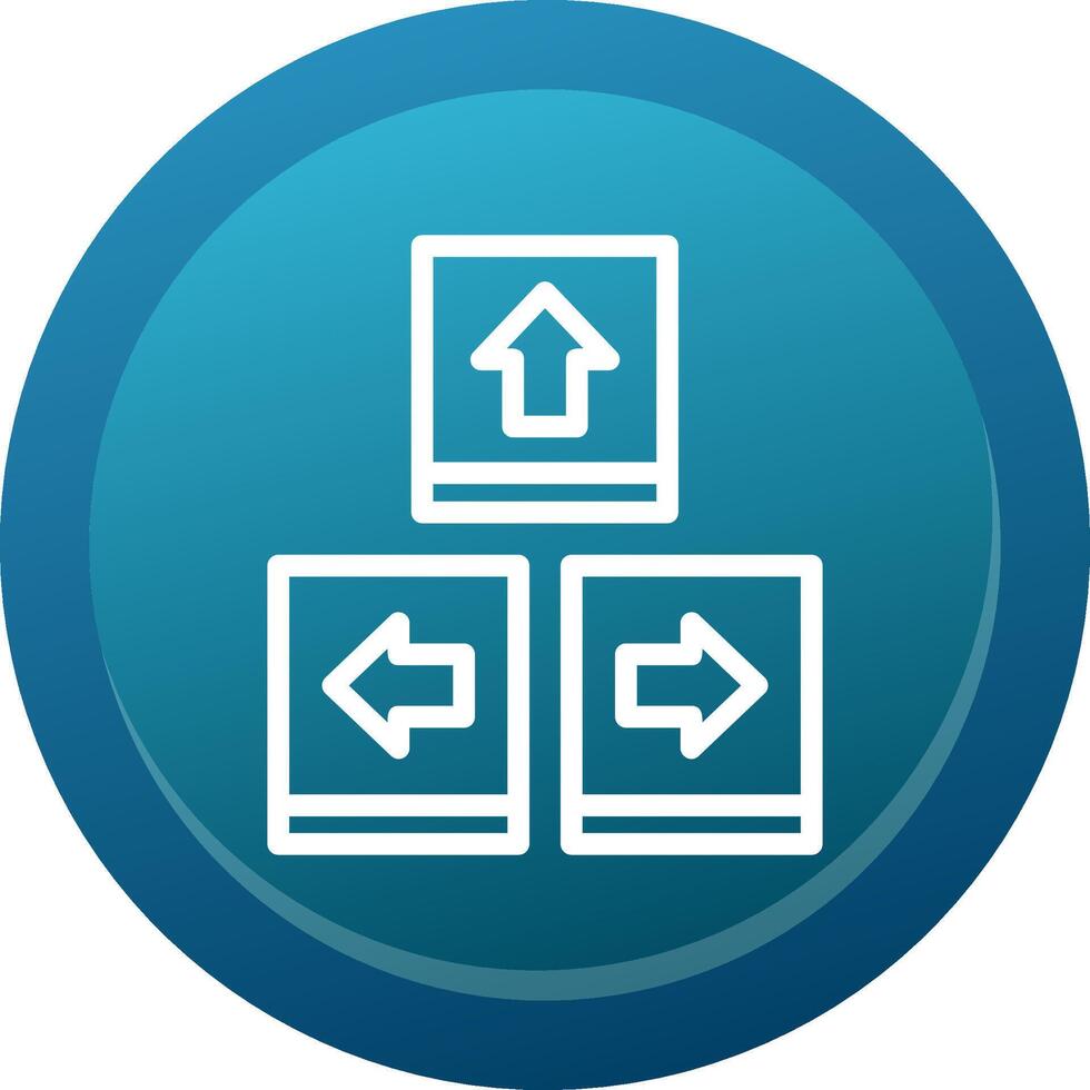 Keyboard navigation Line Button vector