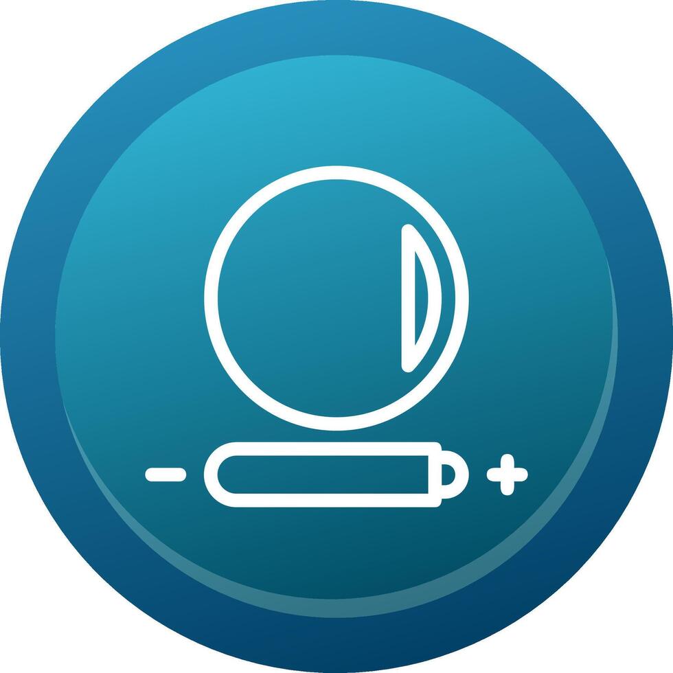 High contrast Line Button vector