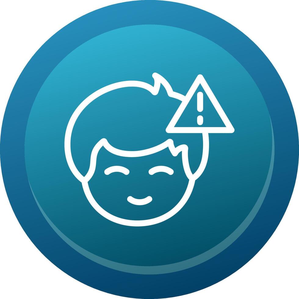 Error or warning symbol Line Button vector