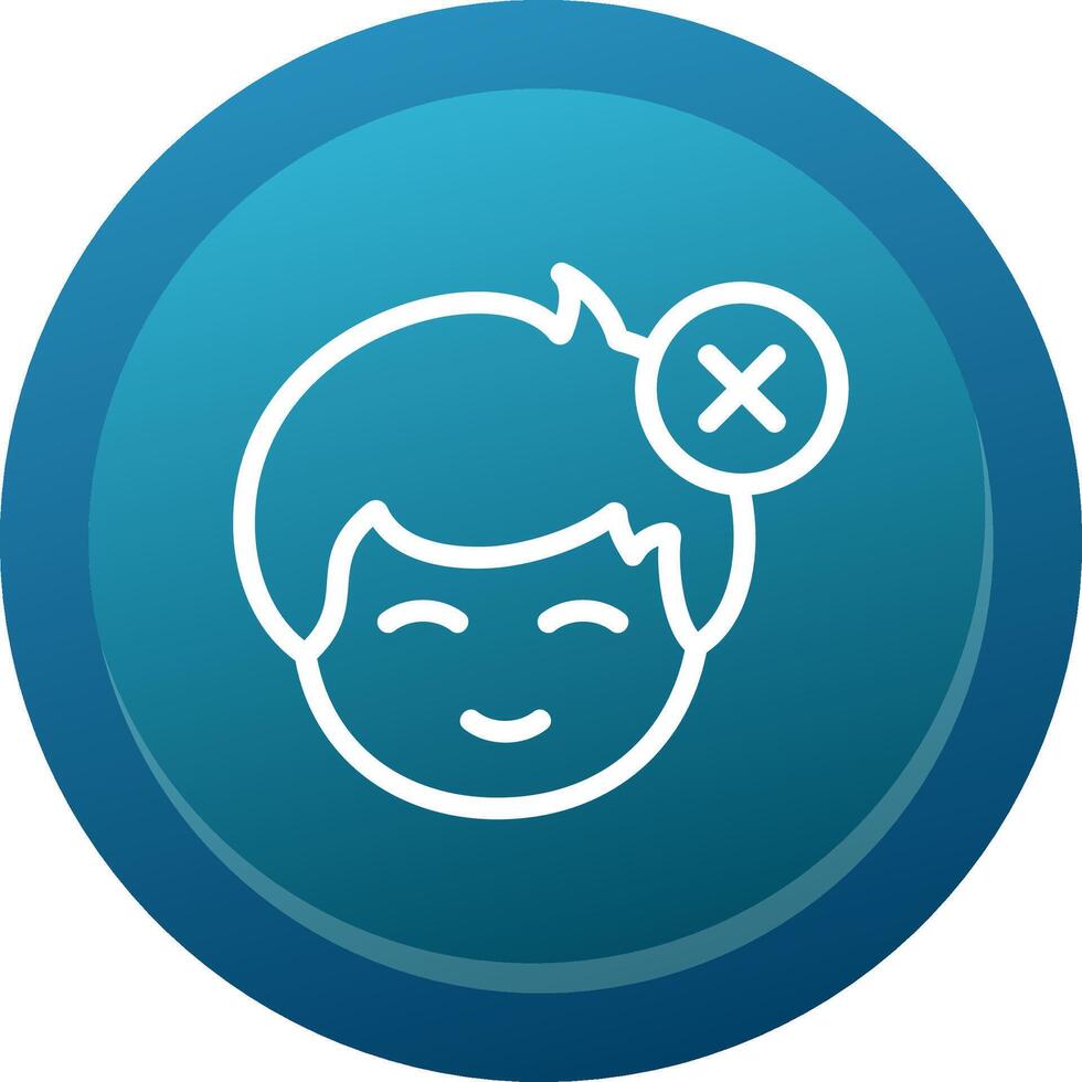 Rejected status indicator Line Button vector