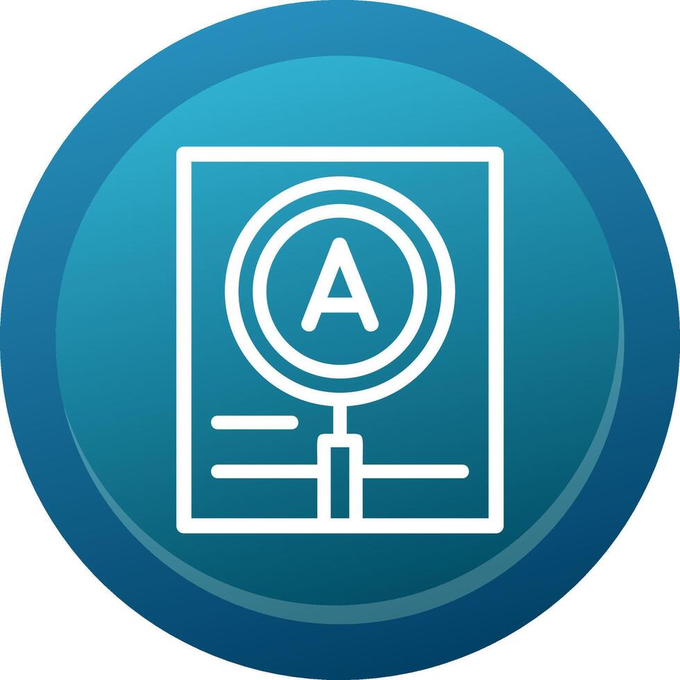 Magnification Line Button vector