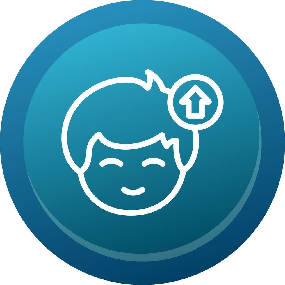 Up arrow Line Button vector