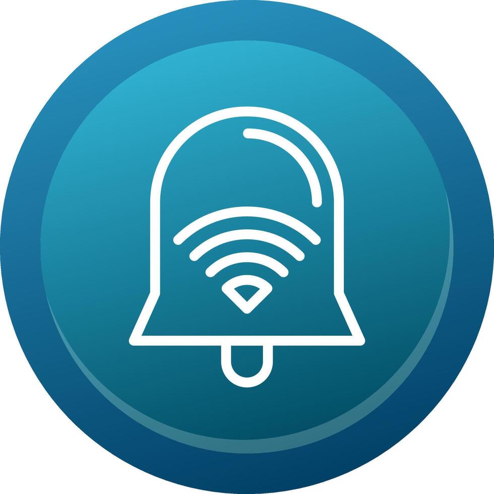 Wi-Fi Signal Line Button vector