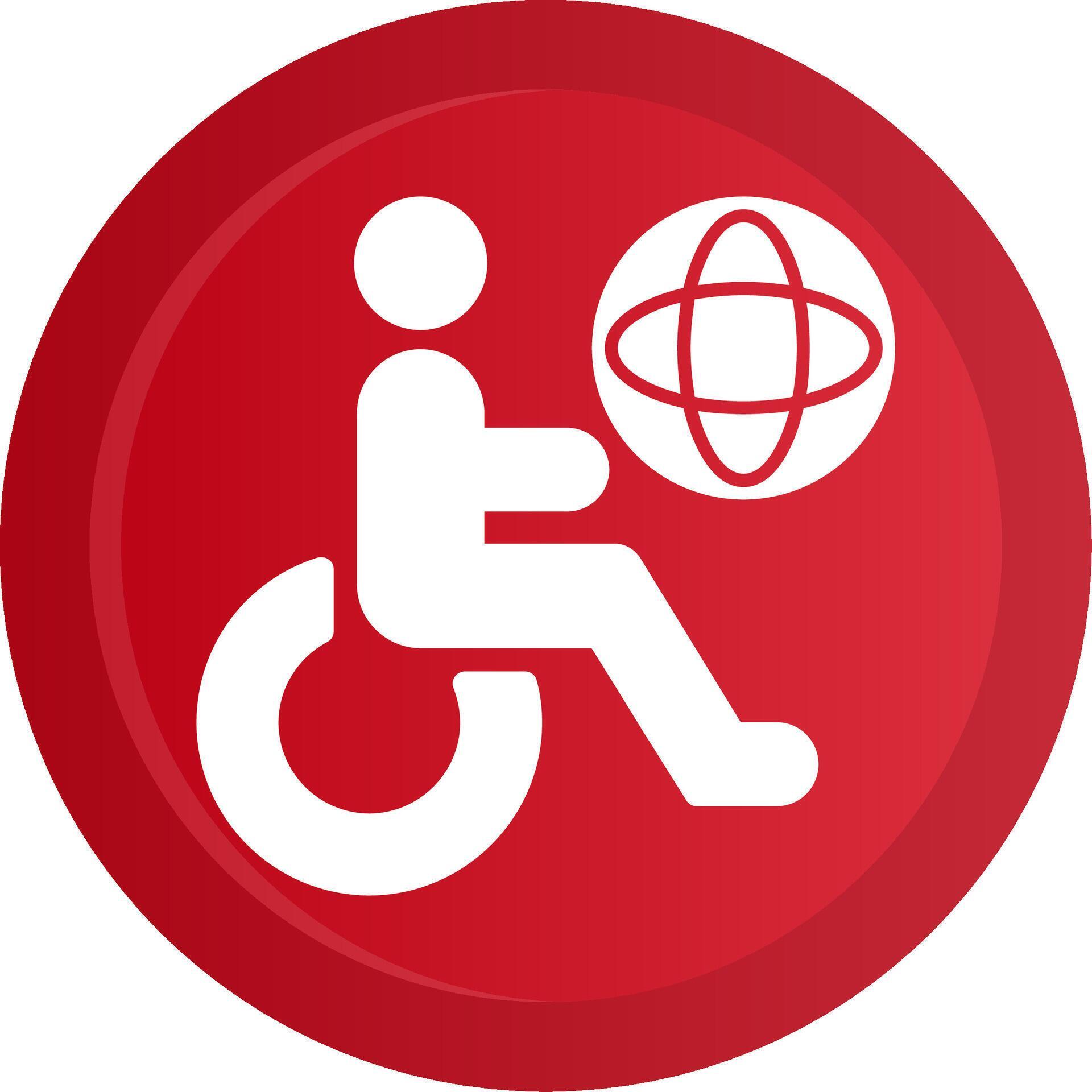 Accessibility Glyph Gradient Button 50086726 Vector Art at Vecteezy