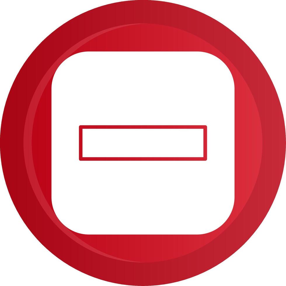 Stop Glyph Gradient Button vector