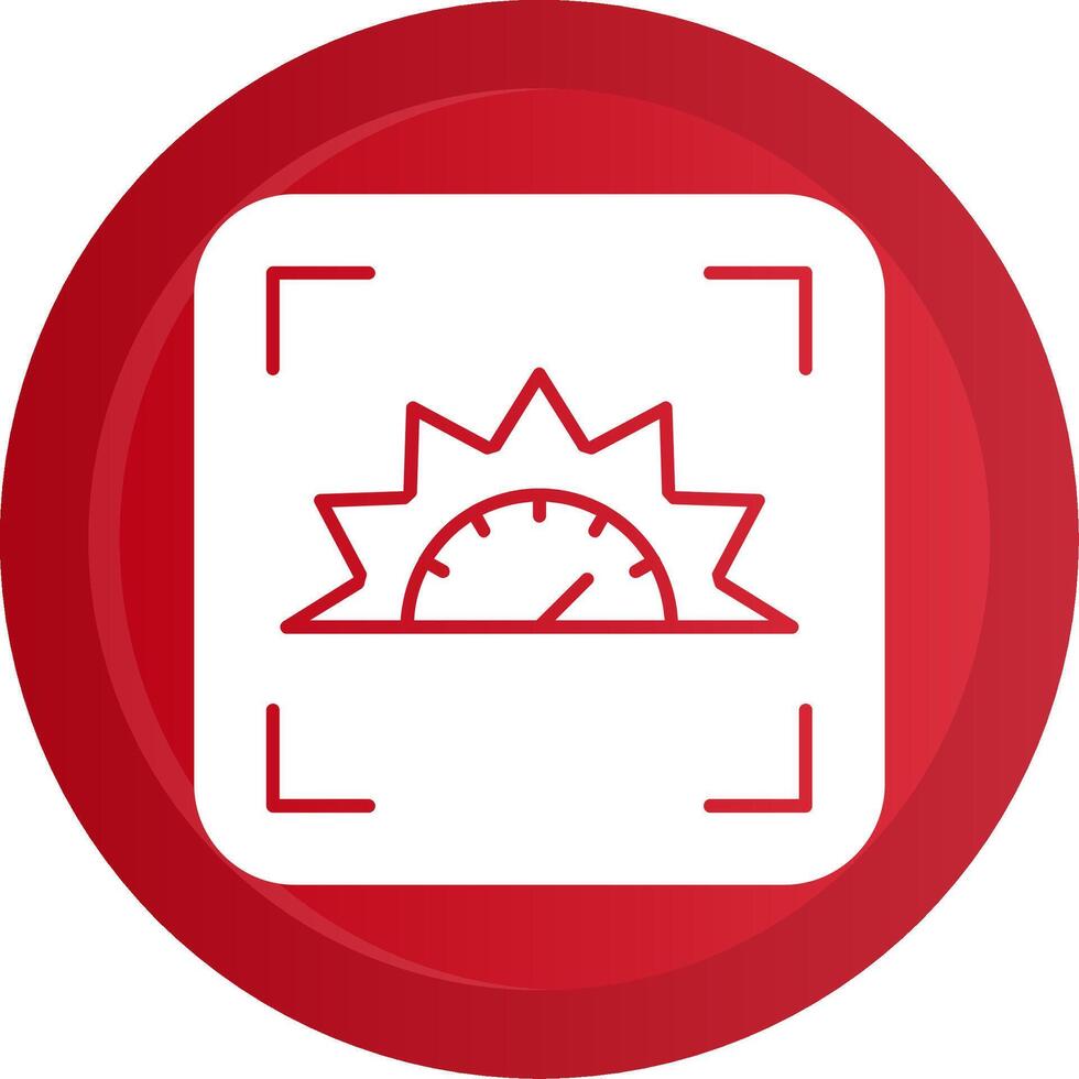 Focus indicator Glyph Gradient Button vector
