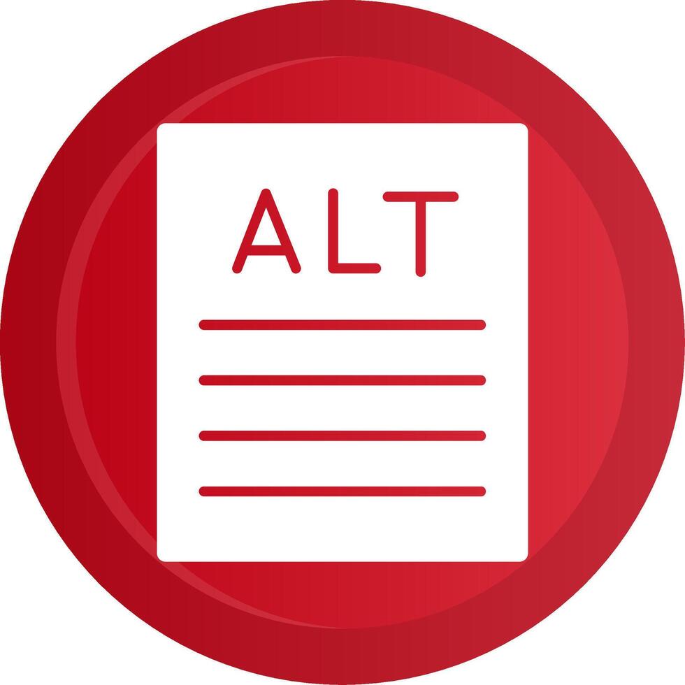 Alt text Glyph Gradient Button vector