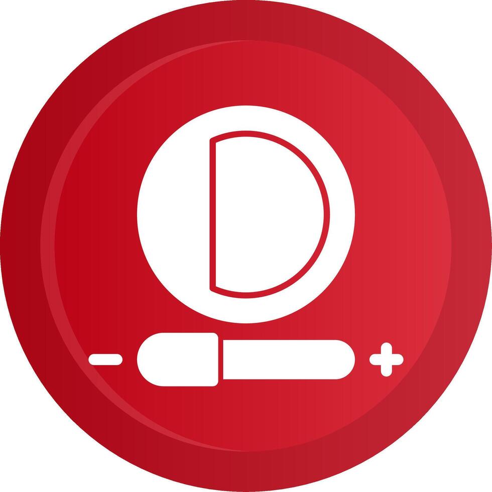 Contrast adjustment Glyph Gradient Button vector