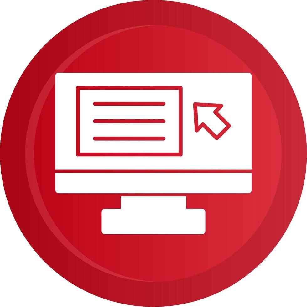 Screen reader Glyph Gradient Button vector