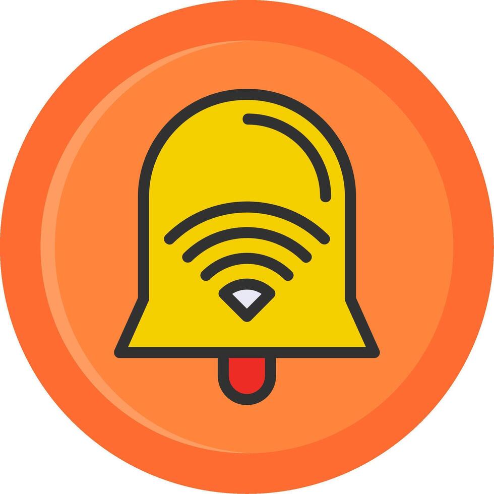 Wi-Fi Signal Line Filled Circle vector