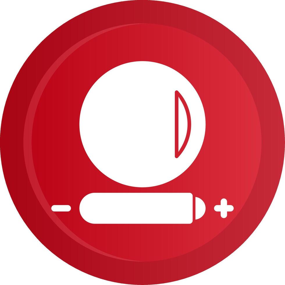 High contrast Glyph Gradient Button vector