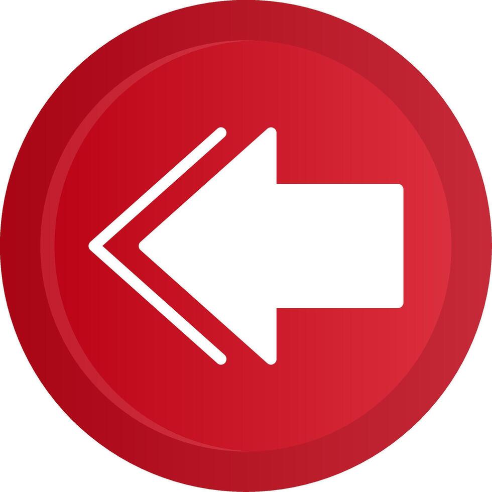 Previous Glyph Gradient Button vector