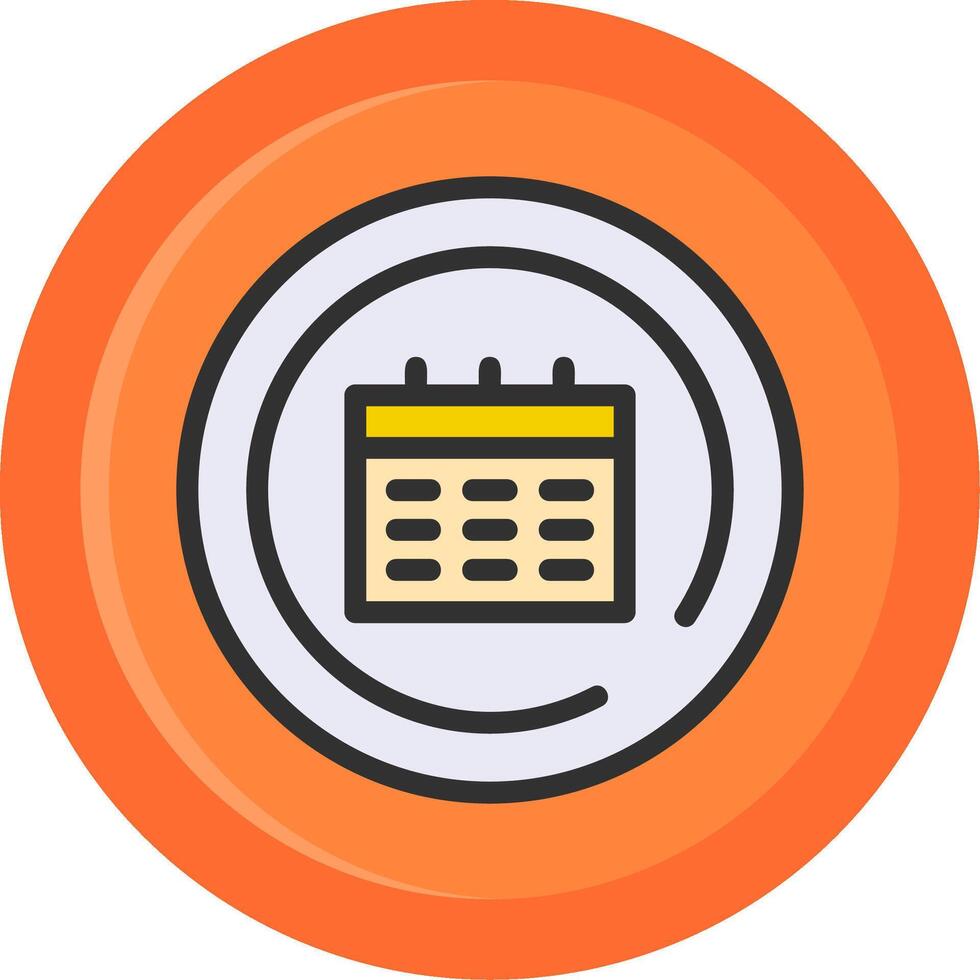 Events Line Filled Circle vector