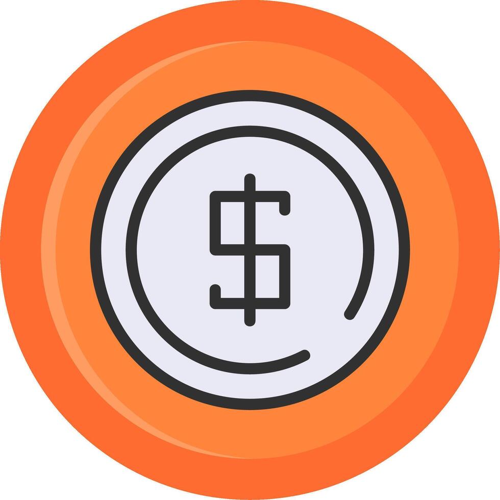 Pricing Line Filled Circle vector