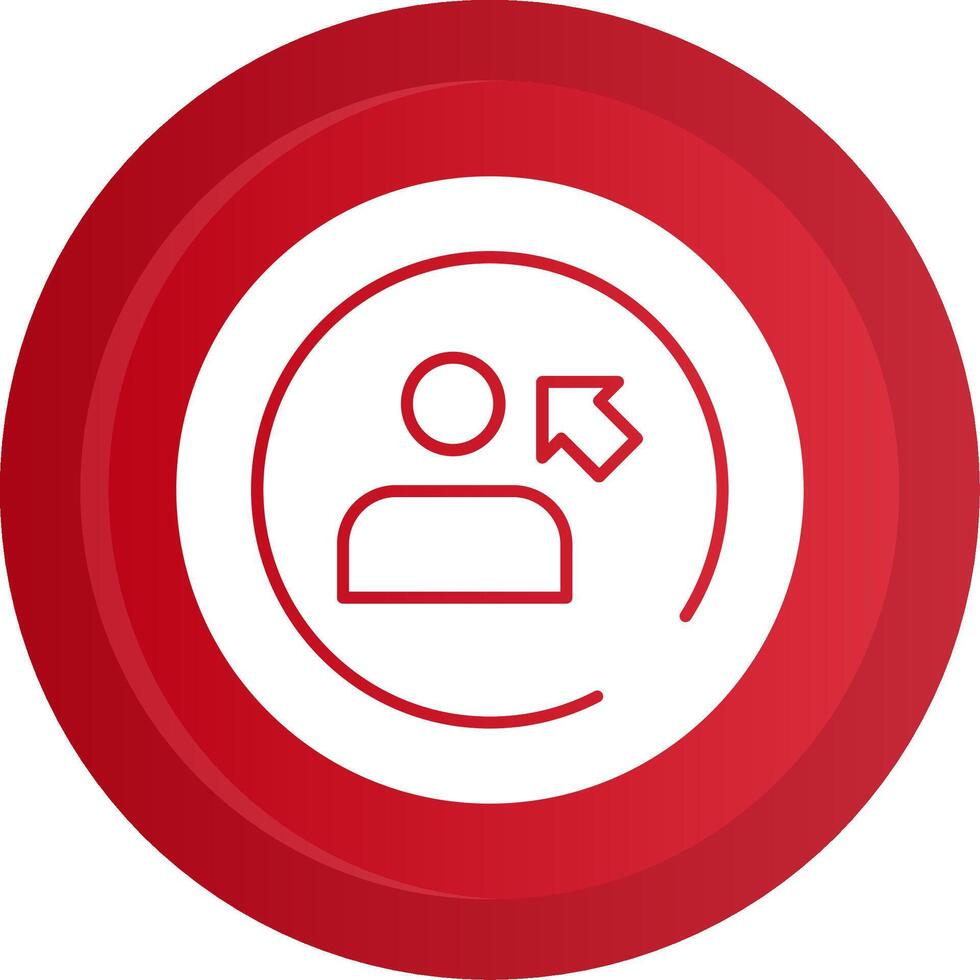 Sign In Glyph Gradient Button vector