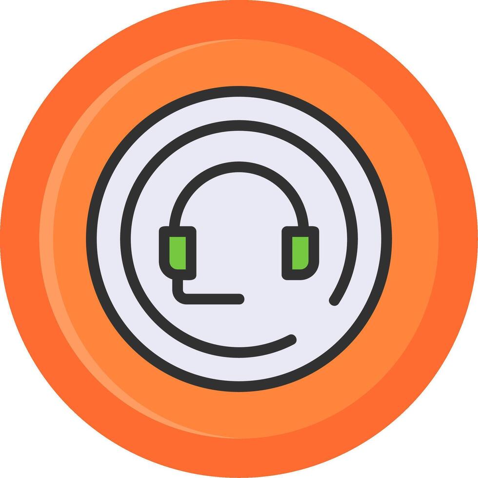Support Line Filled Circle vector