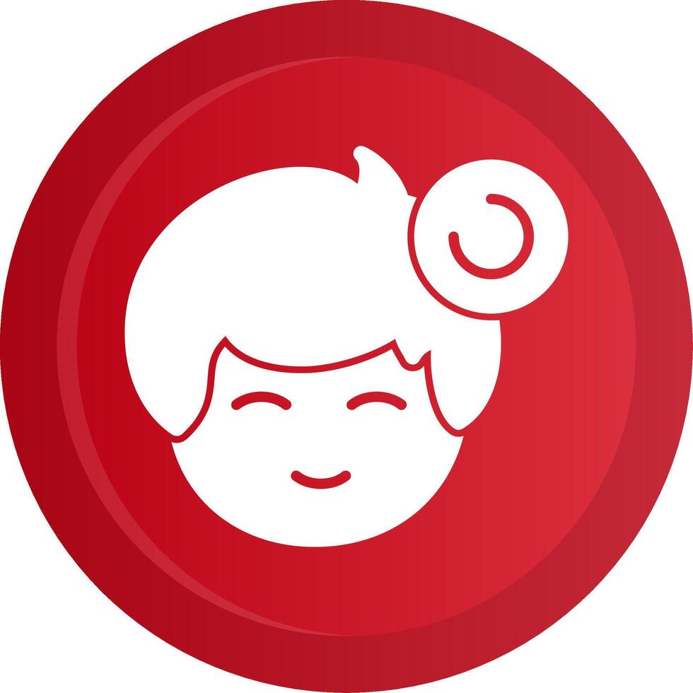 Pending status indicator Glyph Gradient Button vector