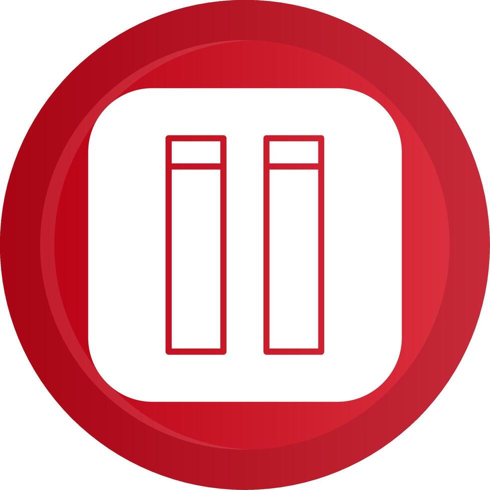 Pause Glyph Gradient Button vector