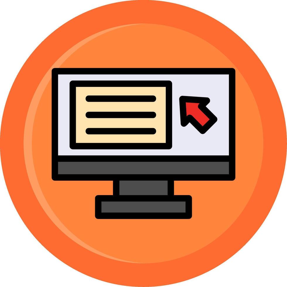 Screen reader Line Filled Circle vector