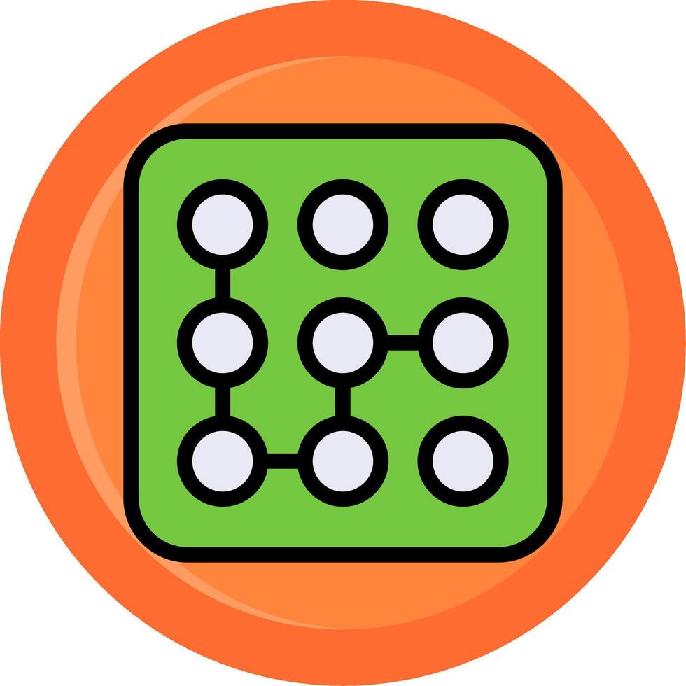 Pattern Line Filled Circle vector