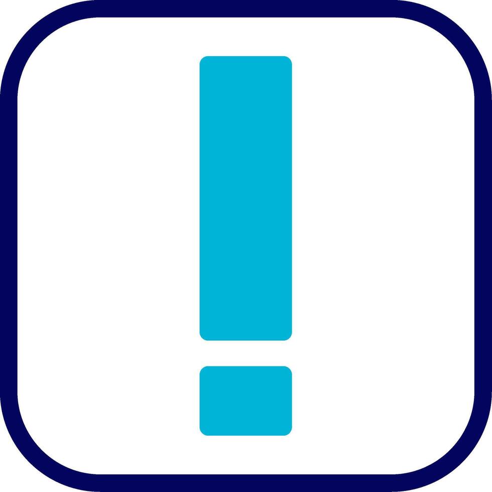 Exclamation Mark Blue Mixed vector
