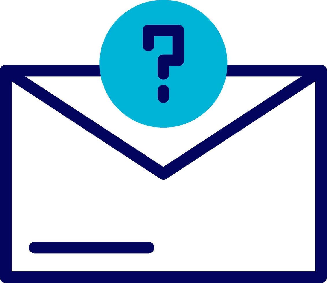 Question Mark Blue Mixed vector