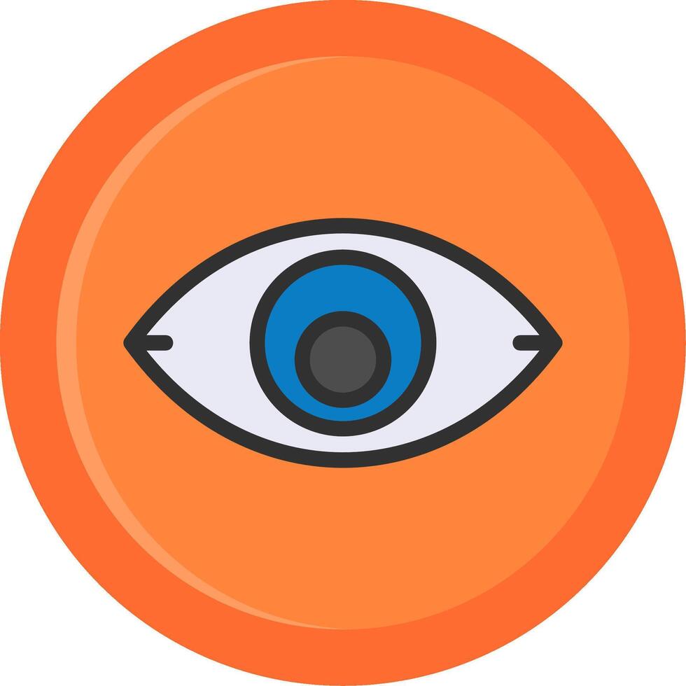 View Line Filled Circle vector