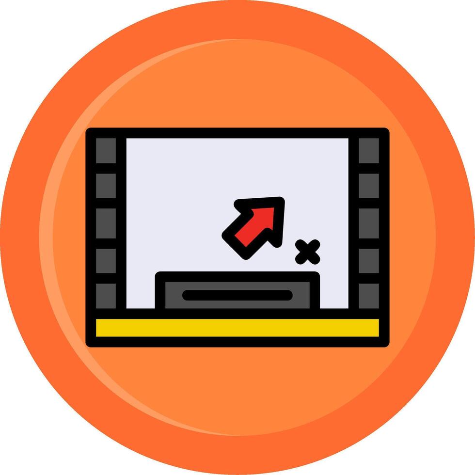 Line Filled With Background vector