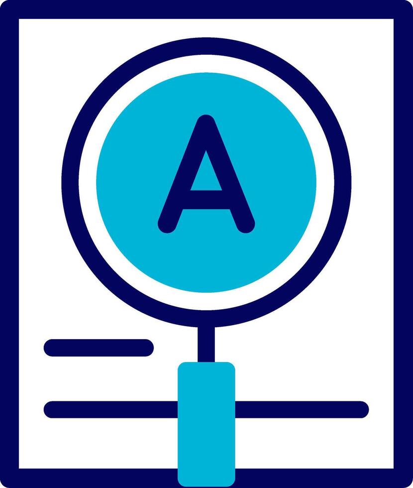 Magnification Blue Mixed vector