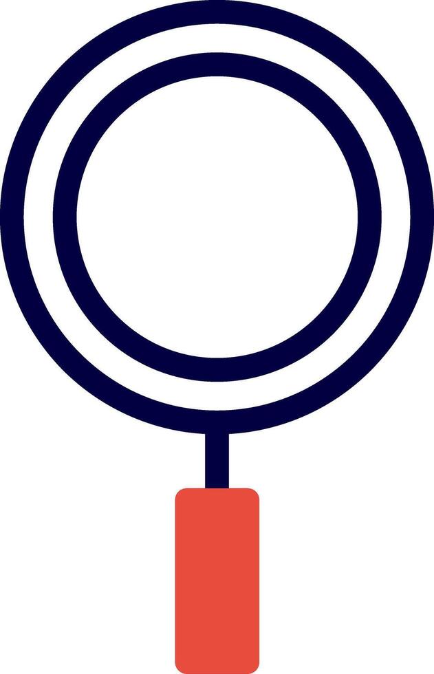 Search Line Red Filled vector