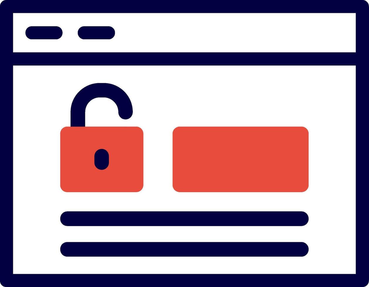 Login Line Red Filled vector