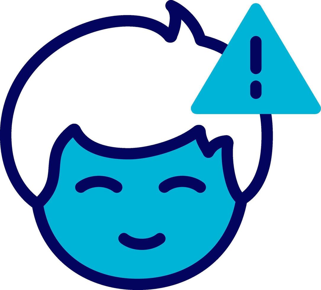 Error or warning symbol Blue Mixed vector
