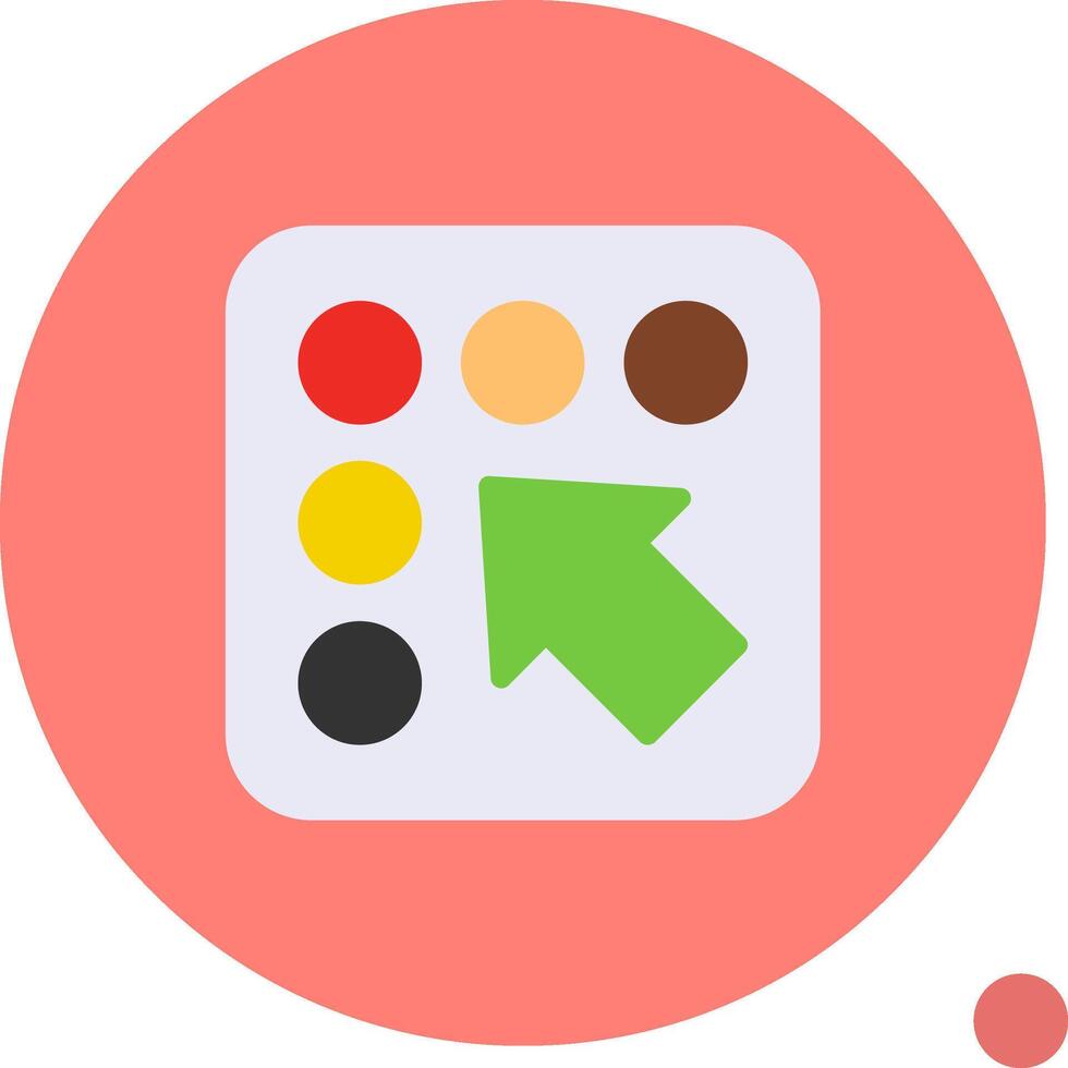 Braille support Flat Shadow vector