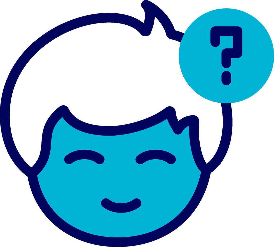 Question mark Blue Mixed vector