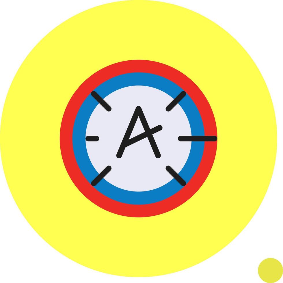 Dyslexia friendly Flat Shadow vector