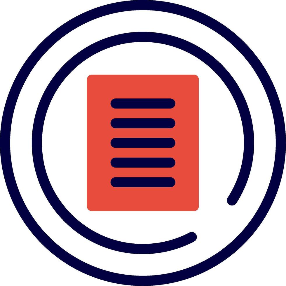 Terms of Service Line Red Filled vector