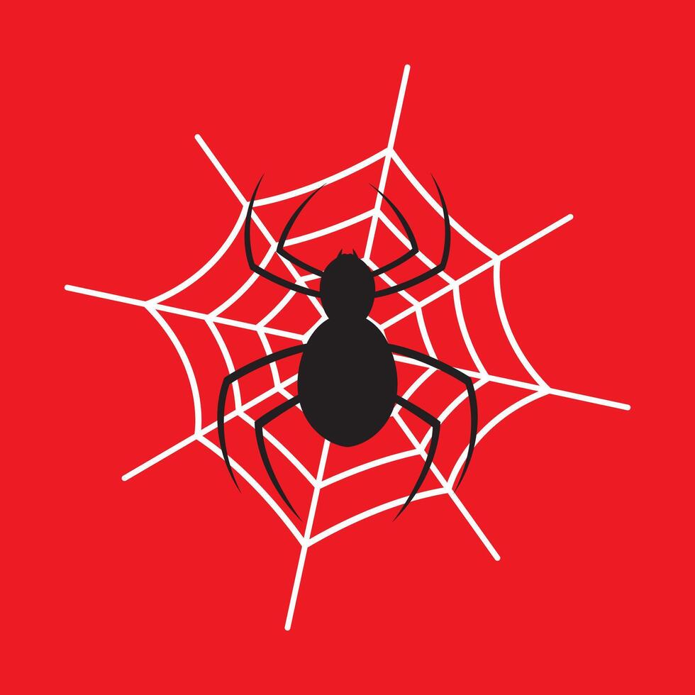 Spider Logo Line Art in Simple Style vector