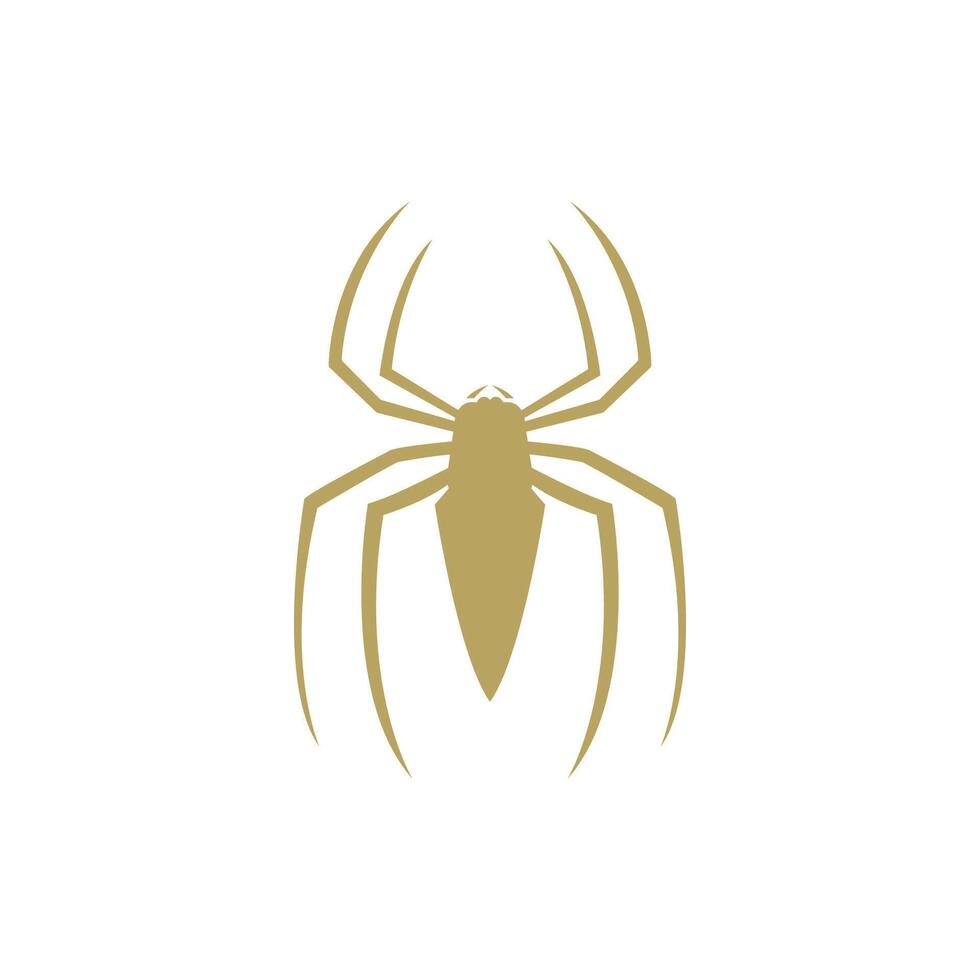 Spider Logo Line Art in Simple Style vector