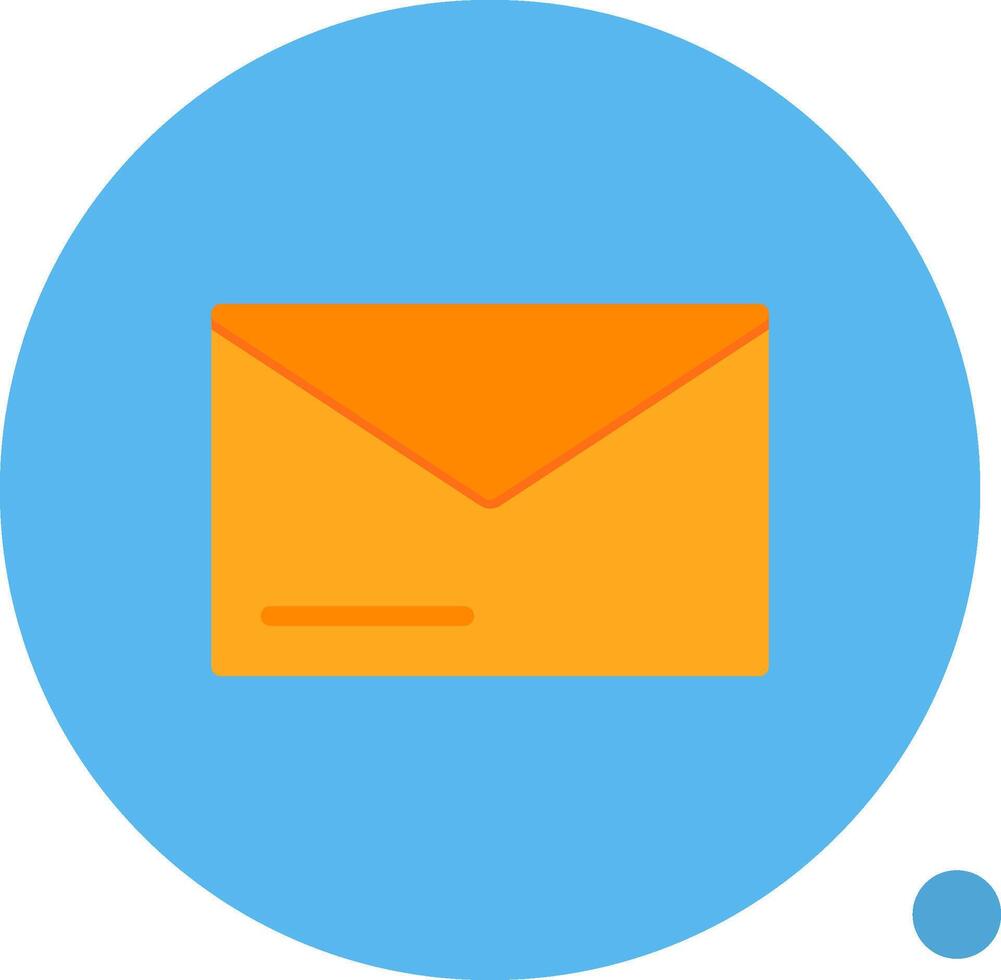 Envelope Flat Shadow vector