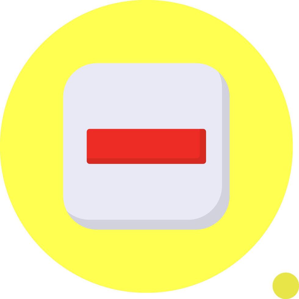 Stop Flat Shadow vector
