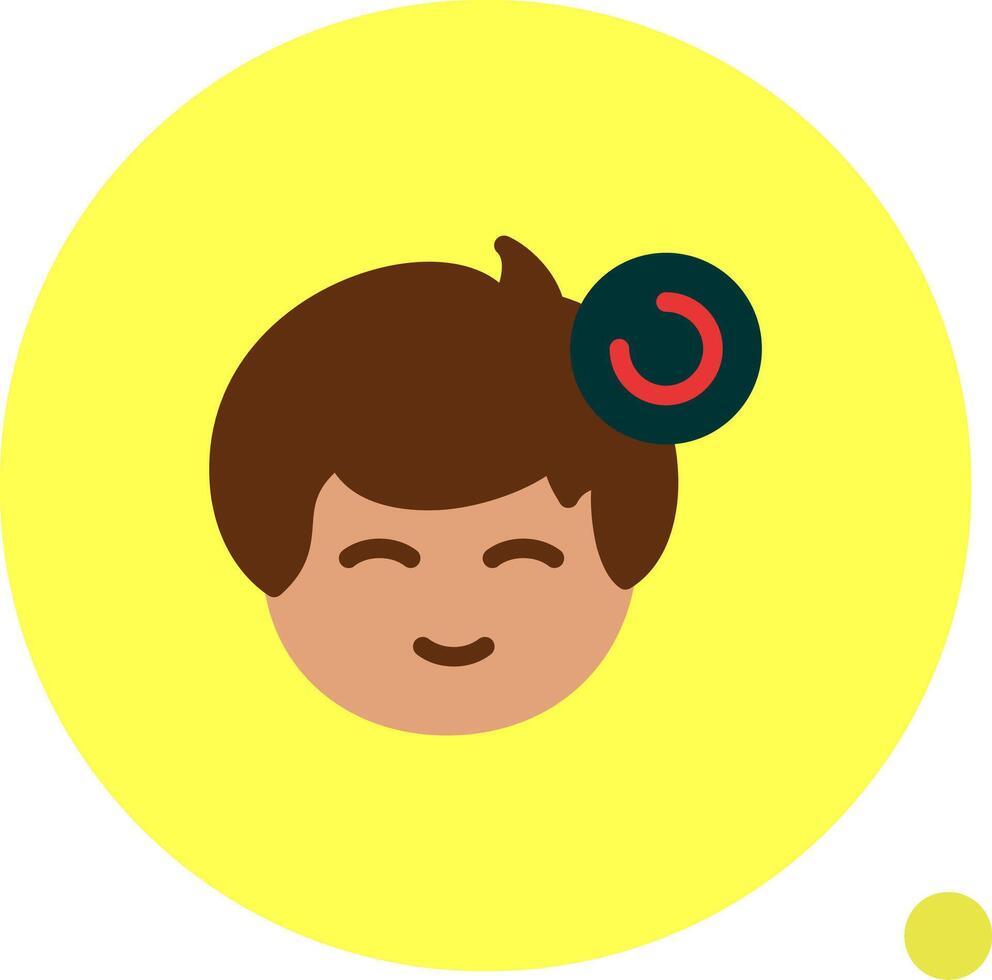 Pending status indicator Flat Shadow vector