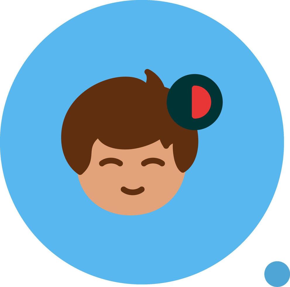 Offline status indicator Flat Shadow vector