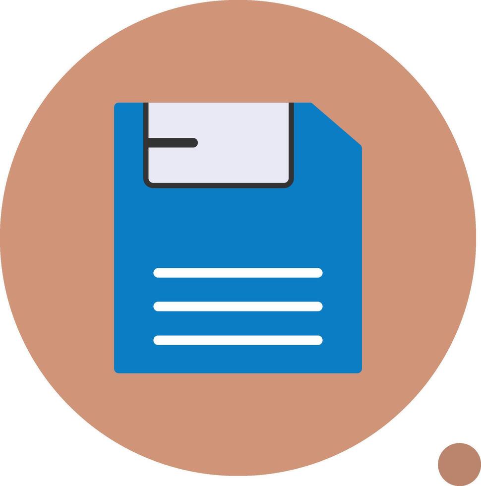 Save Flat Shadow vector