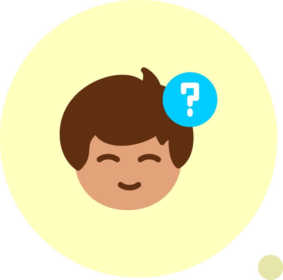 Question mark Flat Shadow vector