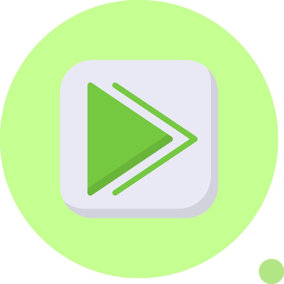 Forward Flat Shadow vector
