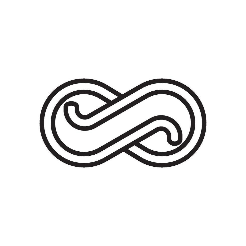 infinity logo design vector