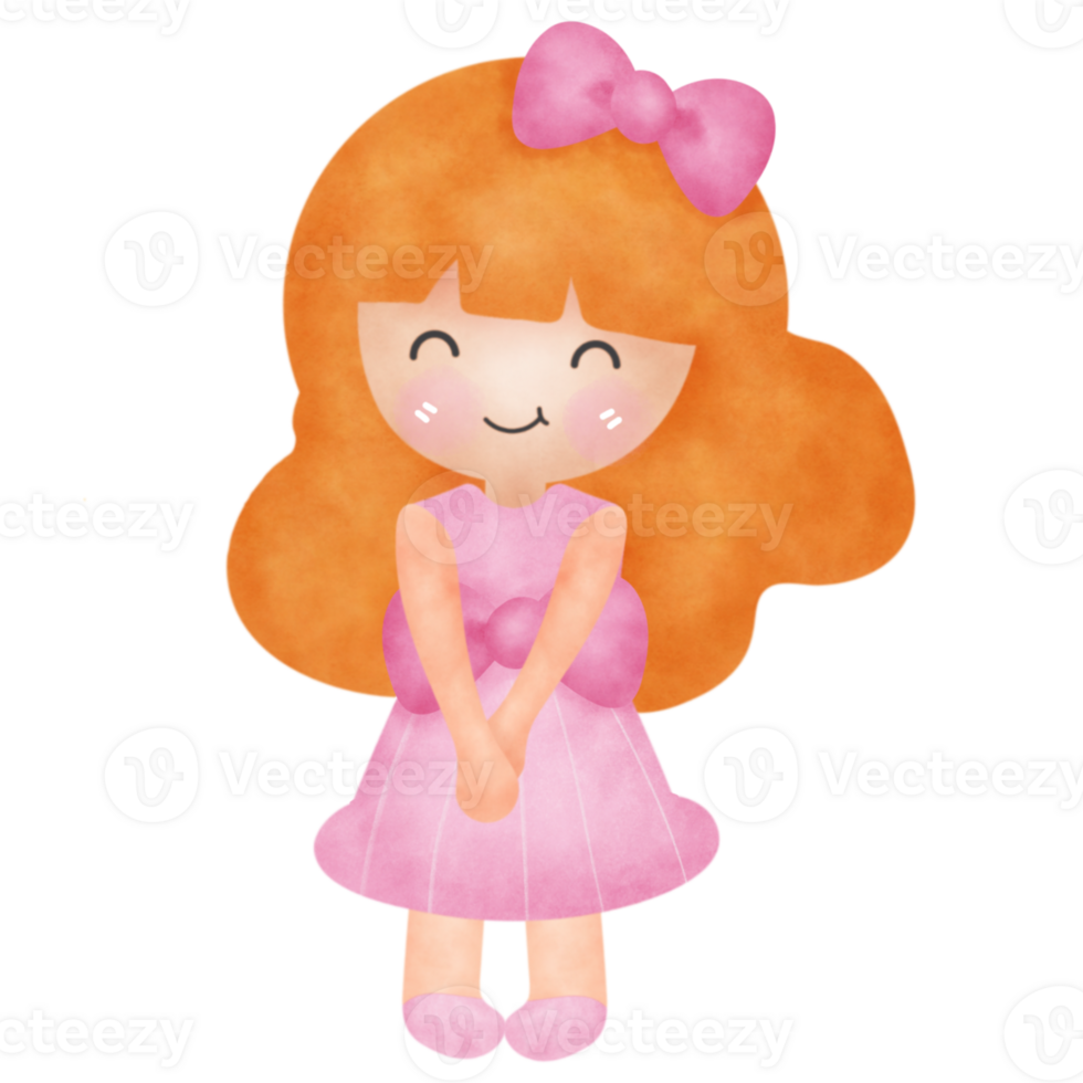 carino poco ragazza . png